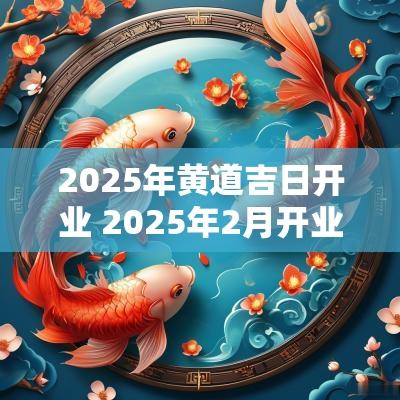 2025年黄道吉日开业 2025年2月开业黄道吉日