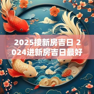 2025接新房吉日 2025进新房吉日最好的日子