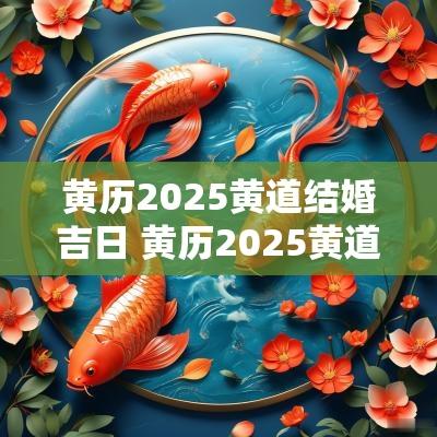 黄历2025黄道结婚吉日 黄历2025黄道吉日