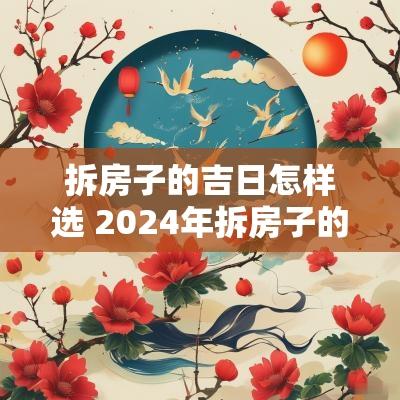 拆房子的吉日怎样选 2025年拆房子的最佳吉日