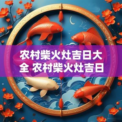 农村柴火灶吉日大全 农村柴火灶吉日大全查询
