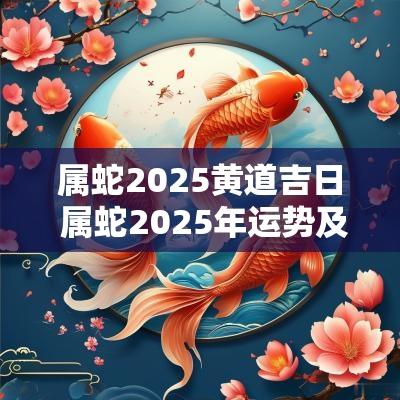 属蛇2025黄道吉日 属蛇2025年运势及运程详解