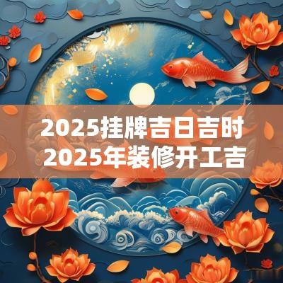 2025挂牌吉日吉时 2025年装修开工吉日吉时查询