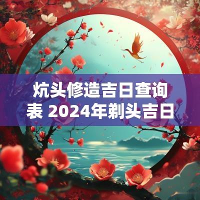 炕头修造吉日查询表 2025年剃头吉日查询表