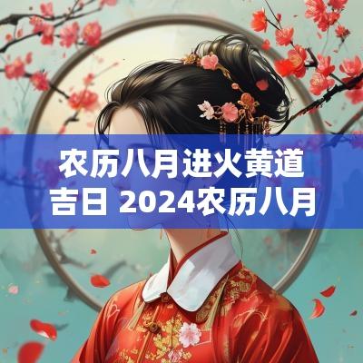 农历八月进火黄道吉日 2025农历八月黄道吉日