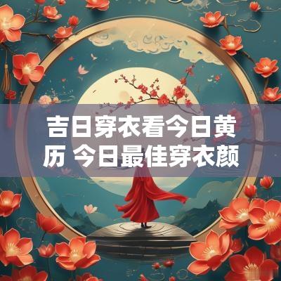 吉日穿衣看今日黄历 今日最佳穿衣颜色