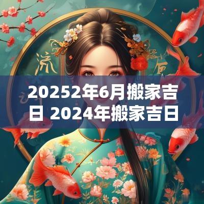 20252年6月搬家吉日 2025年搬家吉日老黄历