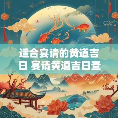 适合宴请的黄道吉日 宴请黄道吉日查询