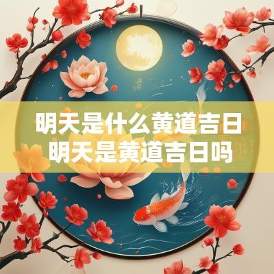 明天是什么黄道吉日 明天是黄道吉日吗宜干什么好