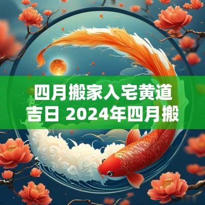 四月搬家入宅黄道吉日 2025年四月搬家入宅黄道吉日