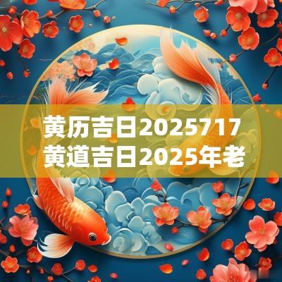 黄历吉日2025717 黄道吉日2025年老黄历查询