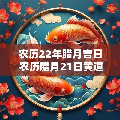 农历22年腊月吉日 农历腊月21日黄道吉日查询