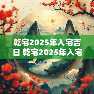 乾宅2025年入宅吉日 乾宅2025年入宅吉日时间