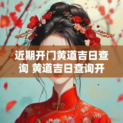 近期开门黄道吉日查询 黄道吉日查询开业大吉