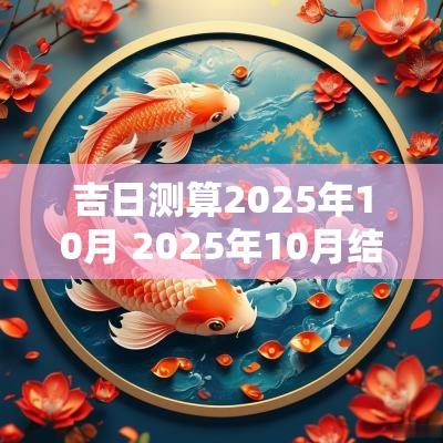 吉日测算2025年10月 2025年10月结婚黄道吉日