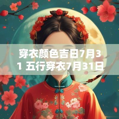 穿衣颜色吉日7月31 五行穿衣7月31日穿什么颜色衣服