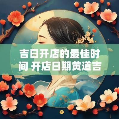 吉日开店的最佳时间 开店日期黄道吉日