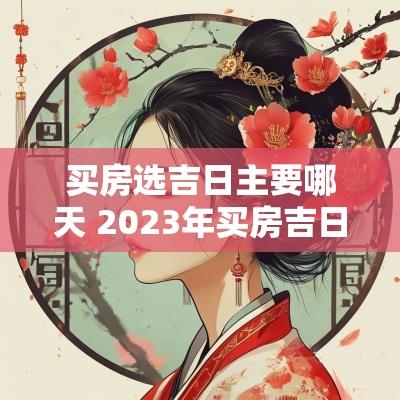 买房选吉日主要哪天 2025年买房吉日一览表