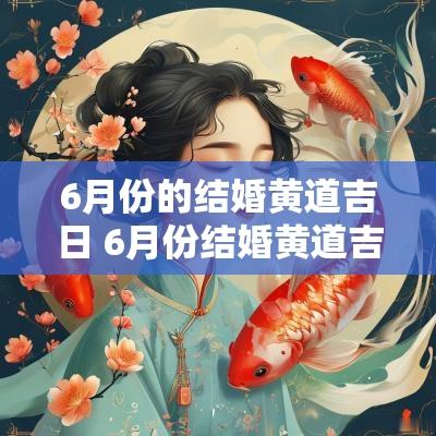 6月份的结婚黄道吉日 6月份结婚黄道吉日