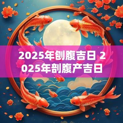 2025年刨腹吉日 2025年剖腹产吉日