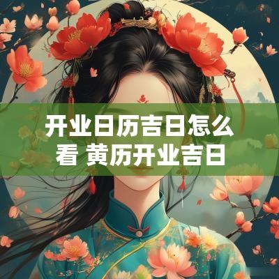 开业日历吉日怎么看 黄历开业吉日