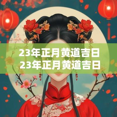 23年正月黄道吉日 23年正月黄道吉日查询