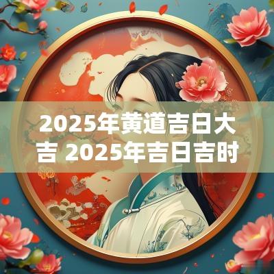 2025年黄道吉日大吉 2025年吉日吉时黄道吉日