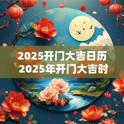 2025开门大吉日历 2025年开门大吉时间