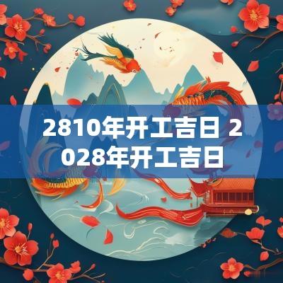 2810年开工吉日 2028年开工吉日