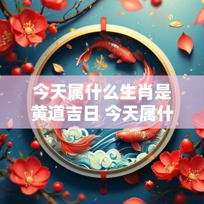 今天属什么生肖是黄道吉日 今天属什么生肖2025
