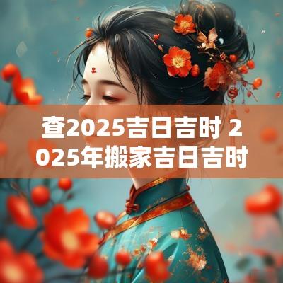 查2025吉日吉时 2025年搬家吉日吉时