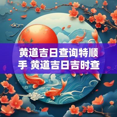 黄道吉日查询特顺手 黄道吉日吉时查询表2025