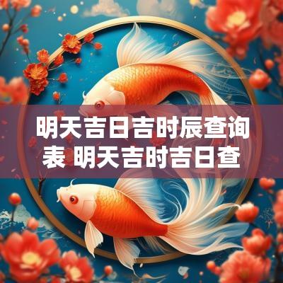 明天吉日吉时辰查询表 明天吉时吉日查询