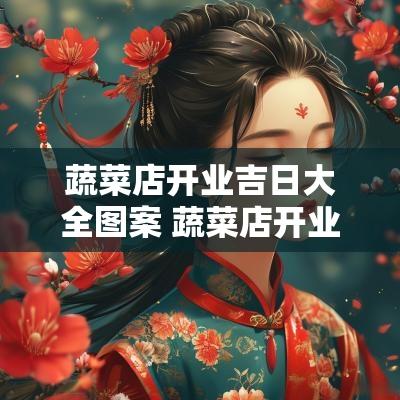 蔬菜店开业吉日大全图案 蔬菜店开业广告词