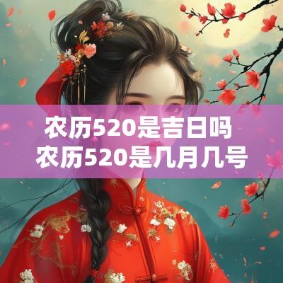 农历520是吉日吗 农历520是几月几号的生日