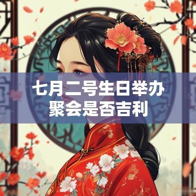 七月二号生日举办聚会是否吉利