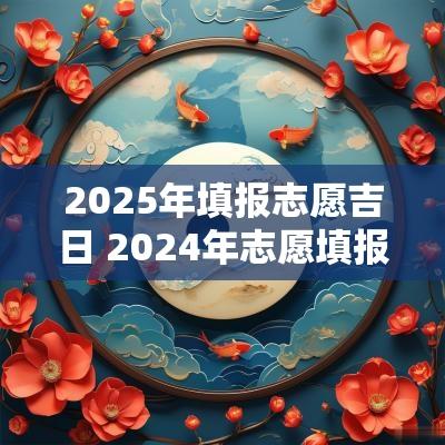 2025年填报志愿吉日 2025年志愿填报指南