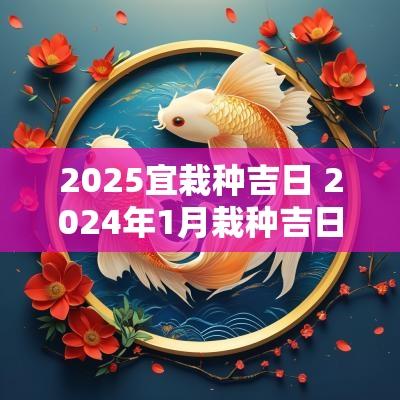2025宜栽种吉日 2025年1月栽种吉日