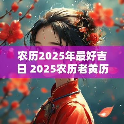 农历2025年最好吉日 2025农历老黄历查询吉日