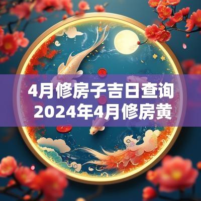 4月修房子吉日查询 2025年4月修房黄历查询