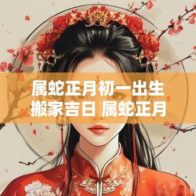 属蛇正月初一出生搬家吉日 属蛇正月初一出生的男孩