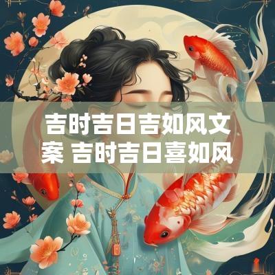 吉时吉日吉如风文案 吉时吉日喜如风歌词