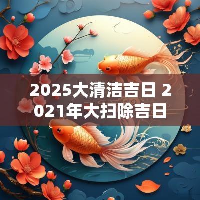2025大清洁吉日 2025年大扫除吉日