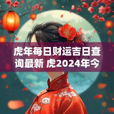 蛇年每日财运吉日查询最新 虎2025年今天财运
