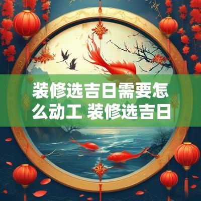 装修选吉日需要怎么动工 装修选吉日真的有讲究吗