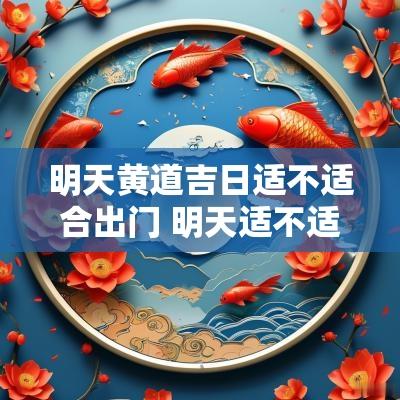 明天黄道吉日适不适合出门 明天适不适合出行黄历