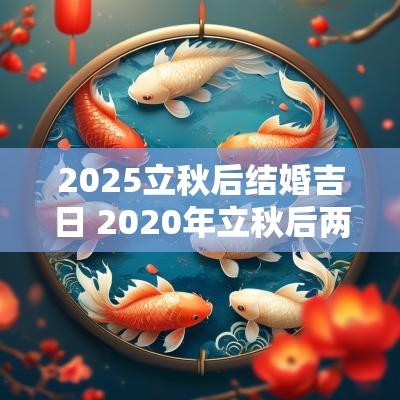 2025立秋后结婚吉日 2025年立秋后两天结婚好吗