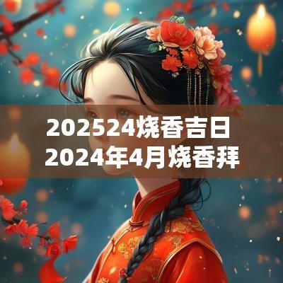 202524烧香吉日 2025年4月烧香拜佛吉日