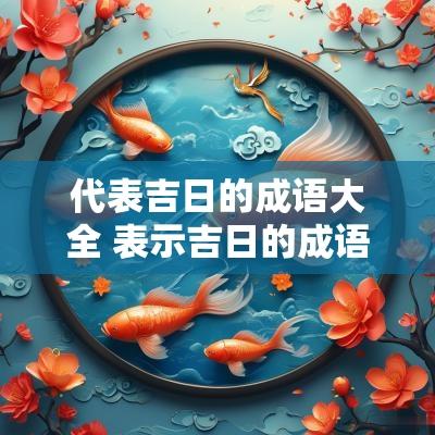 代表吉日的成语大全 表示吉日的成语