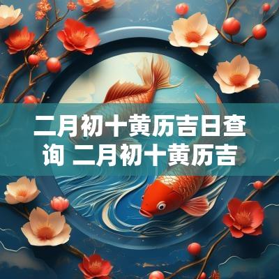 二月初十黄历吉日查询 二月初十黄历吉日查询表